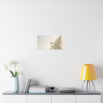 Winter Moss Close Up Herbarium Canvas Art | Enchanting Decor