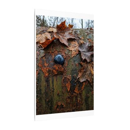 Datsuzoku Rust Patina Canvas Art - Dark Japandi Moody Minimal