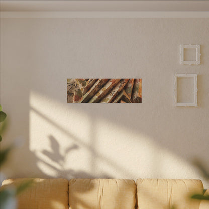 Paper Fold Autumn Canvas Art | Japandi Earthy Design