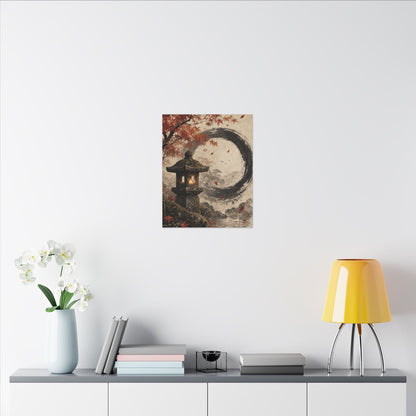 Ma Stone Lantern Canvas Art - Zen Enso