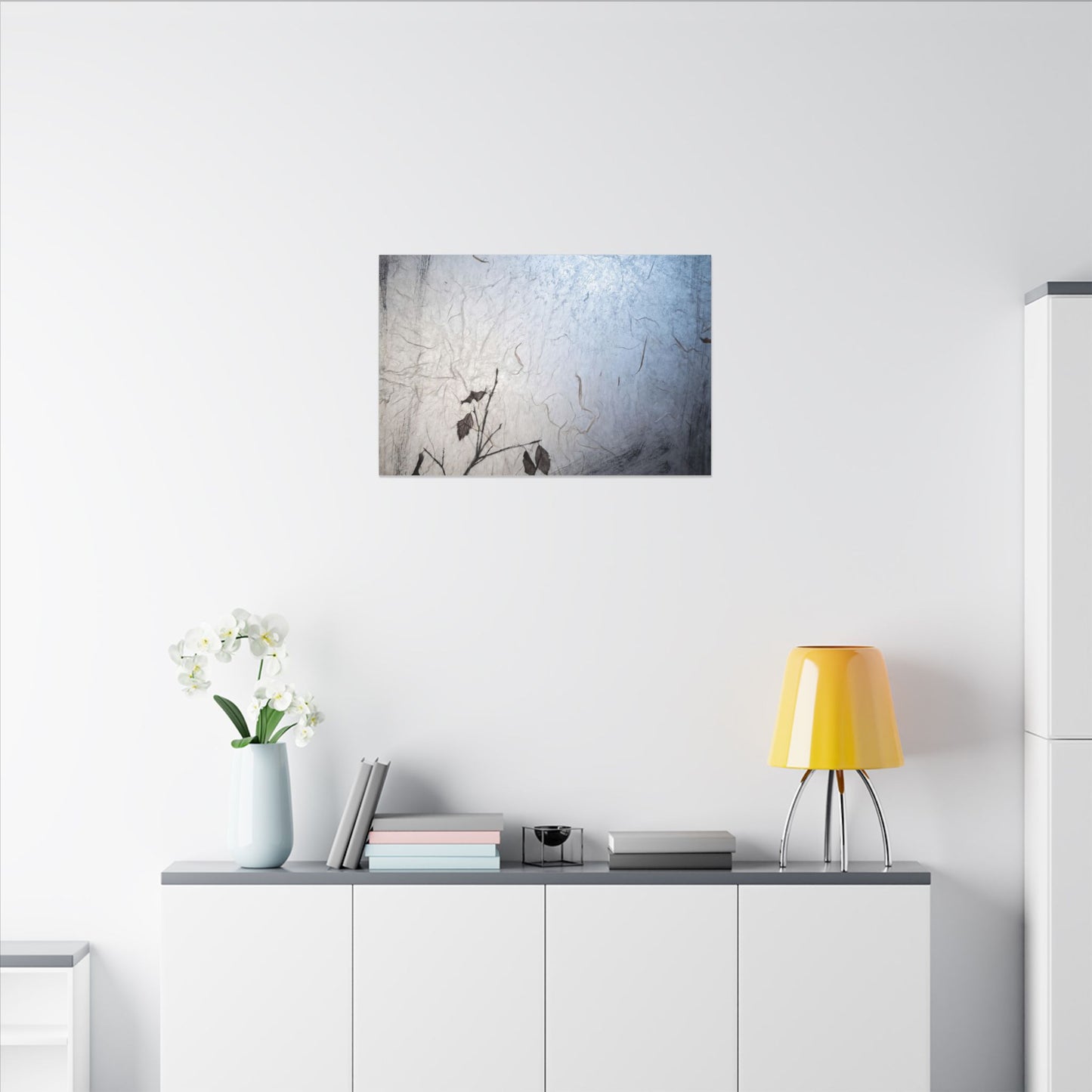 Moonlight Shoji Screen Canvas Art - Japandi Shibui