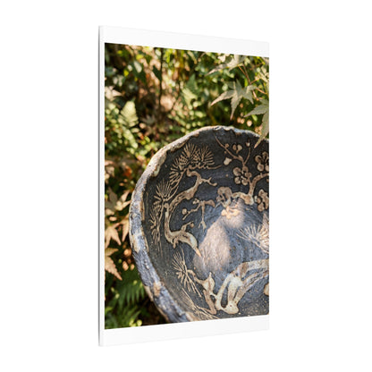 Ceramic Bowl Canvas Art | Summer Japandi Japanese Pattern Art
