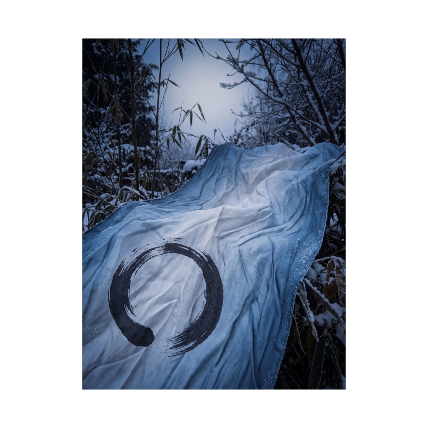 Silk Drape Winter Wall Art Print | Zen Serene Design
