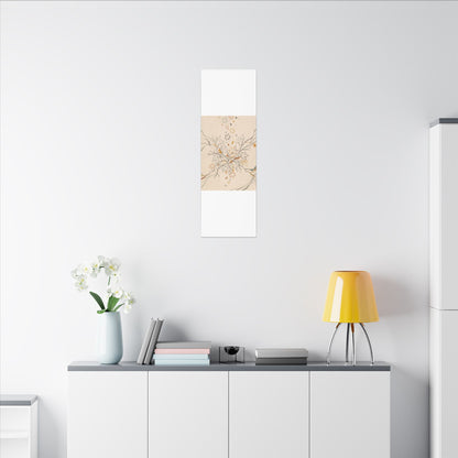 Warm Shadow Play Canvas Art - Minimal Line Japandi