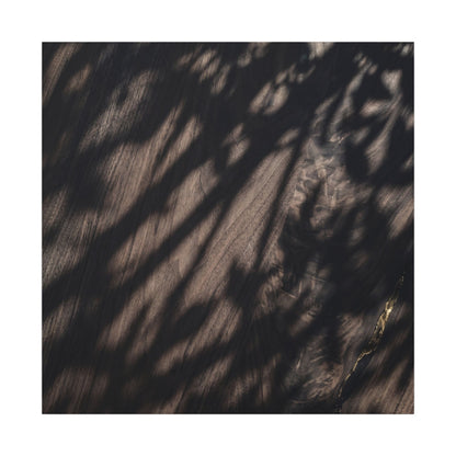 Shadow Play Summer Canvas Art | Dark Japandi Moody Design