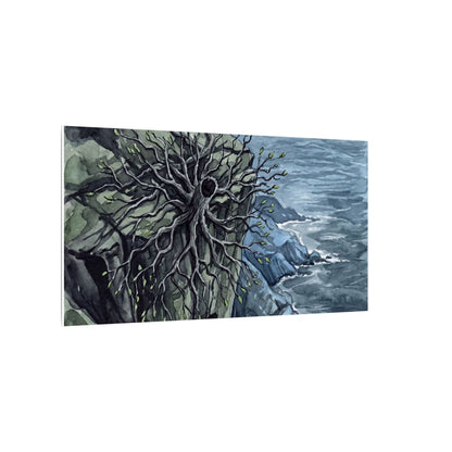 Pine Tree Spring Canvas Art | Japandi Neutral Design