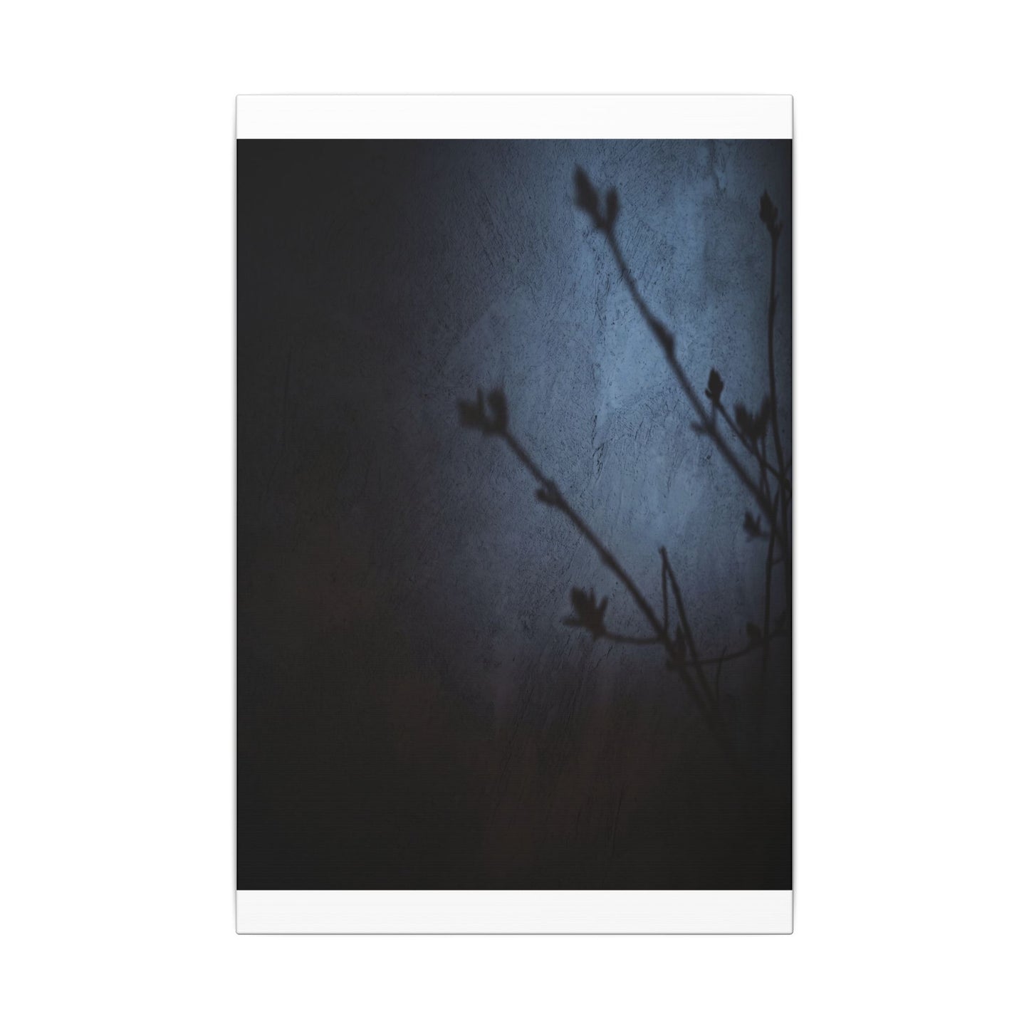 Shadow Play Canvas Art | Spring Dark Japandi Moody Minimal Art