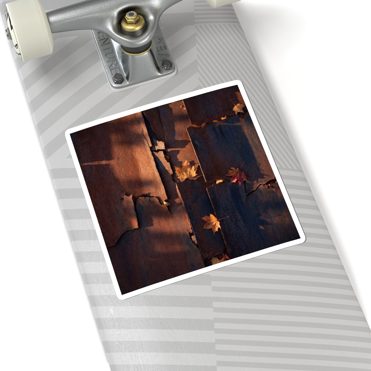 Rust Patina Sticker | Autumn Dark Japandi Shadow Zen Art