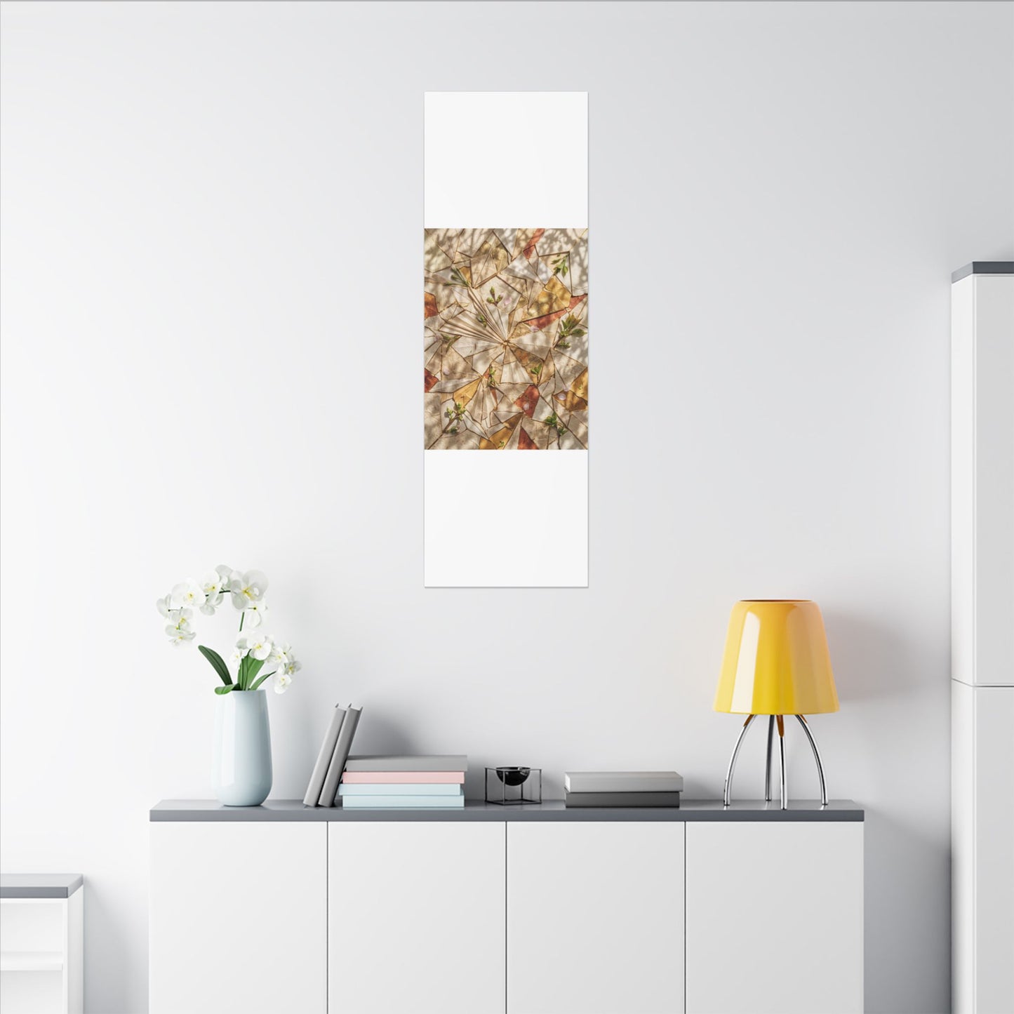 Resilient Paper Fold Canvas Art - Gold Repair Kintsugi