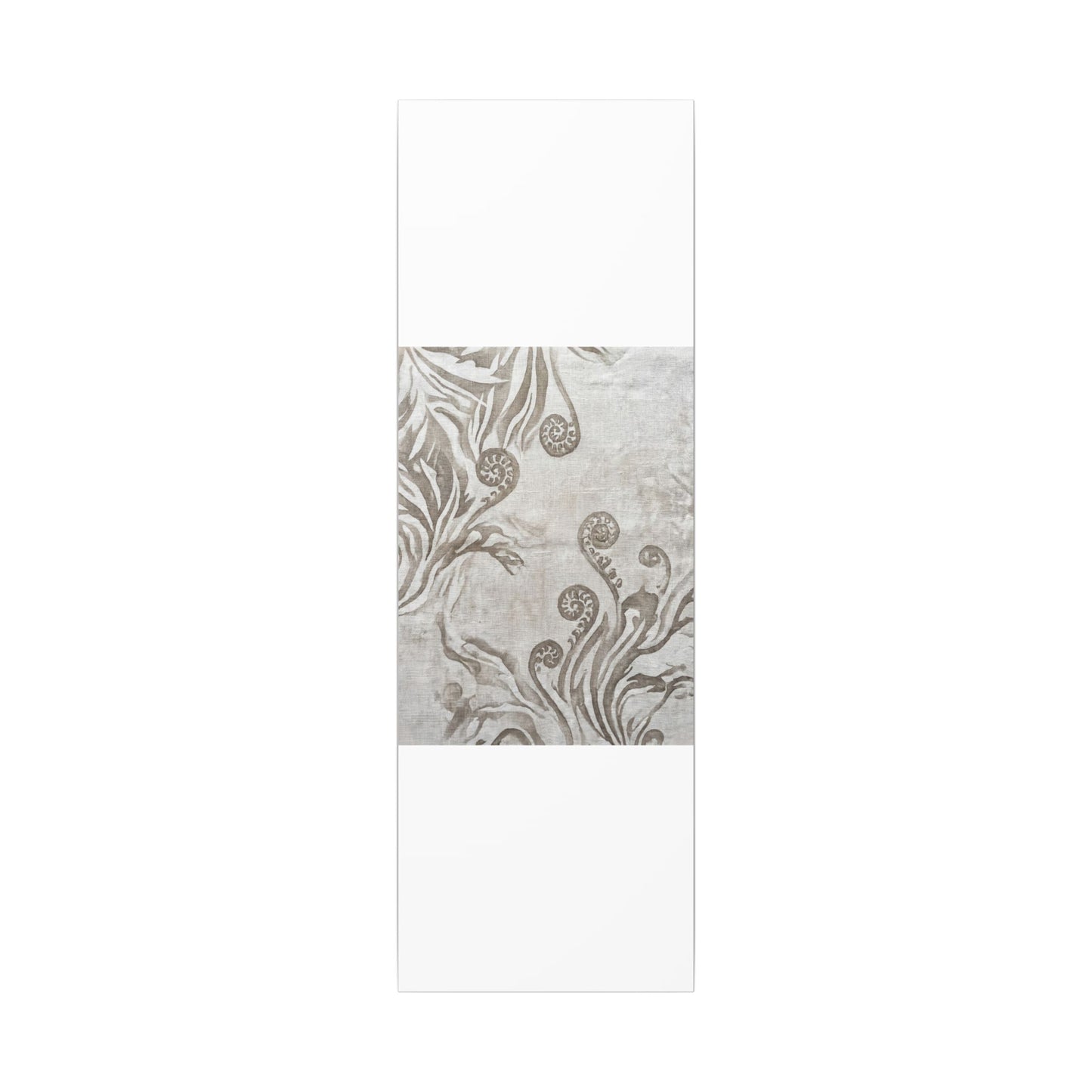 Japandi Fern Unfurling in Overcast | Japanese Pattern Canvas Art