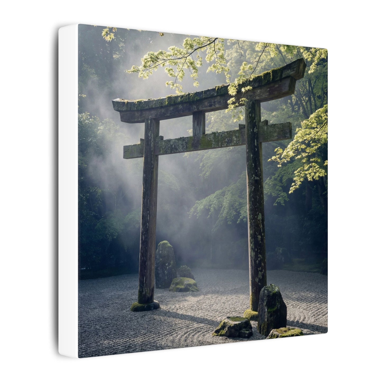 Torii Gate Canvas Art | Spring Zen Karesansui Art