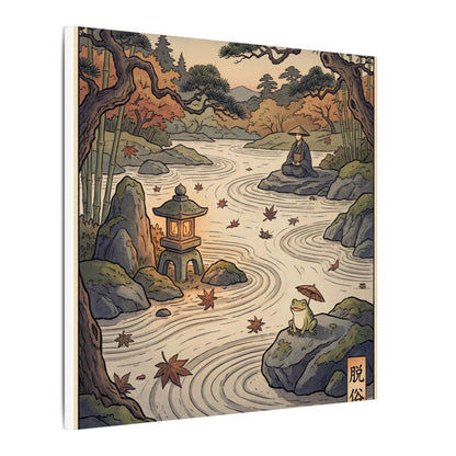 Rock Garden Autumn Canvas Art | Zen Serene Design