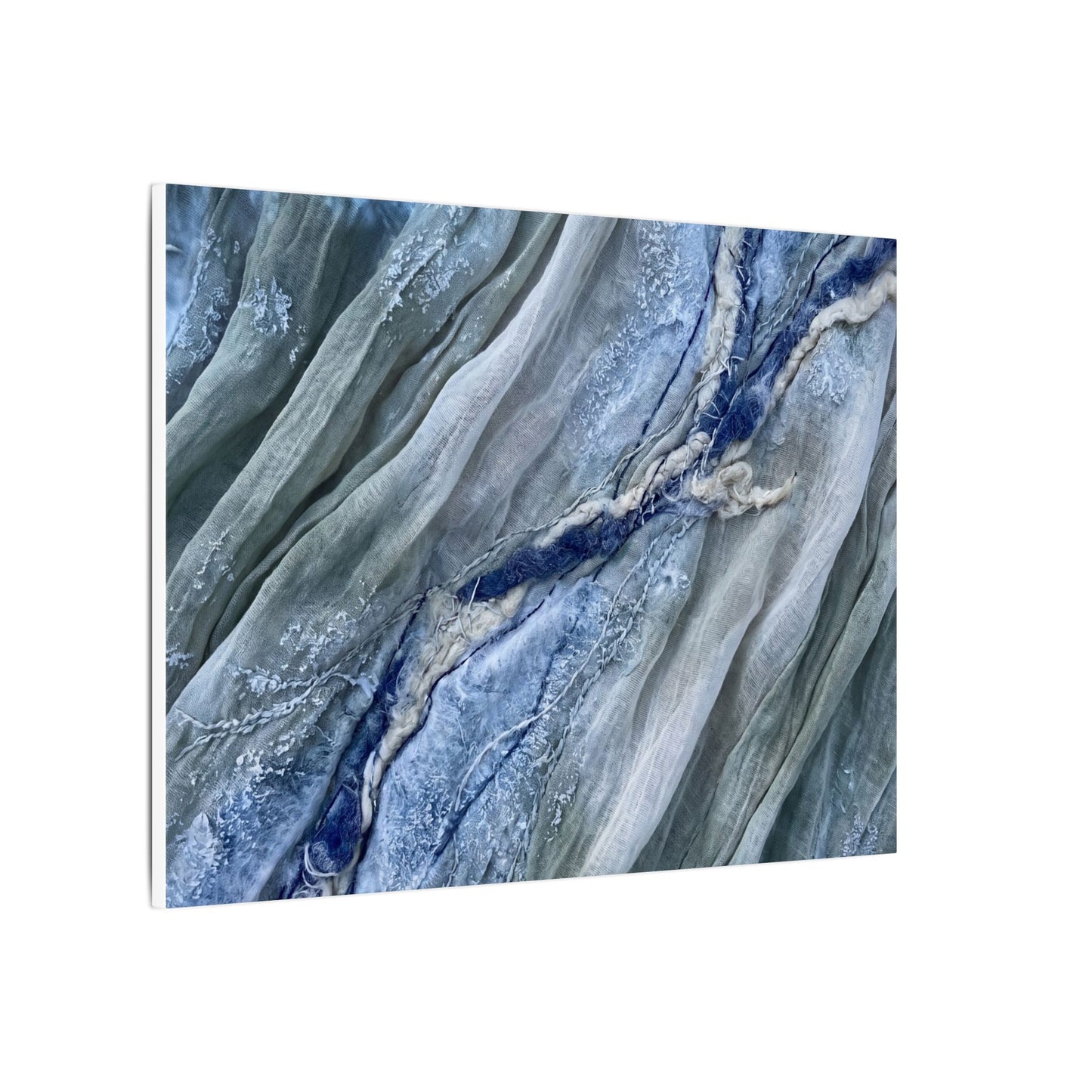 Moonlight Silk Drape Canvas Art - Japandi Mono No Aware
