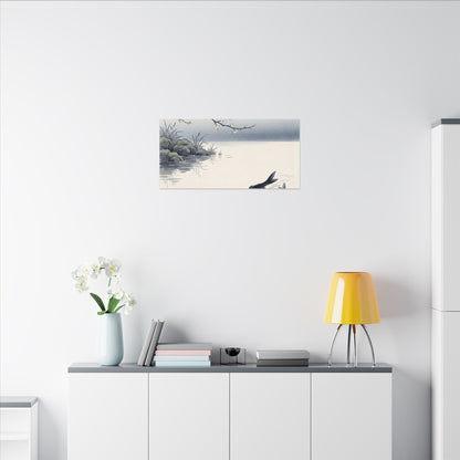 Ma Koi Pond Canvas Art - Zen Ukiyo E Inspired