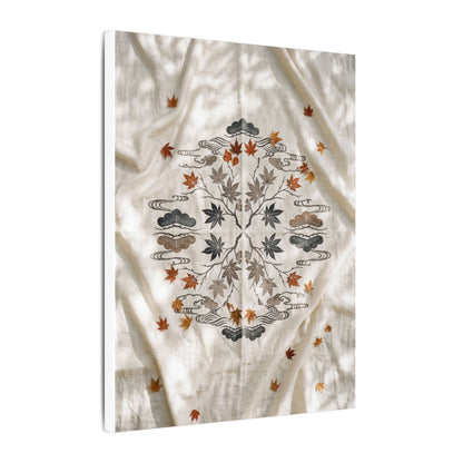 Elegant Silk Drape Canvas Art - Japanese Pattern Japandi