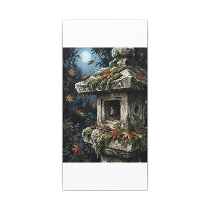 Shibui Stone Lantern Canvas Art - Japandi Minimal Line