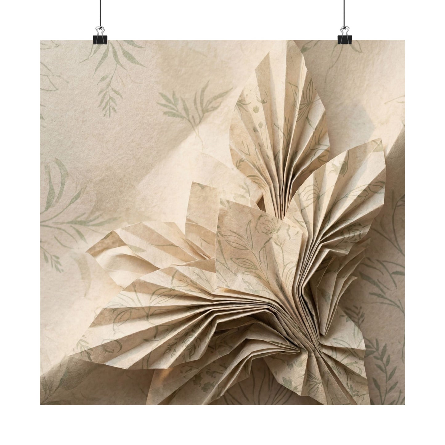 Dawn Paper Fold Wall Art Print - Japandi Fukinsei