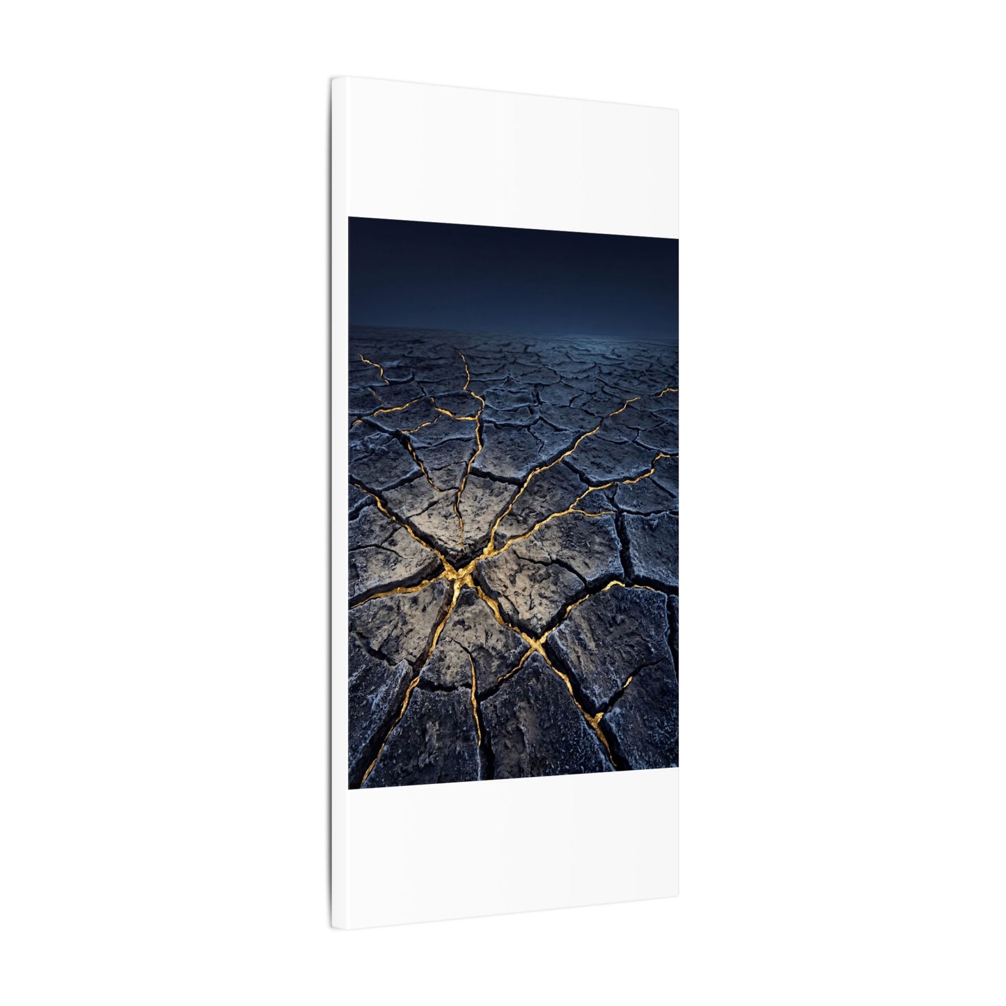 Cracked Earth Broken Beauty Canvas Art | Artful Kintsugi Art