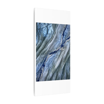 Moonlight Silk Drape Canvas Art - Japandi Mono No Aware