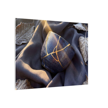 Winter Silk Drape Gold Repair Canvas Art | Artful Decor