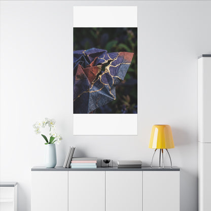 Philosophical Paper Fold Canvas Art - Gold Vein Kintsugi