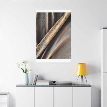 Warm Silk Drape Canvas Art - Japanese Pattern Japandi