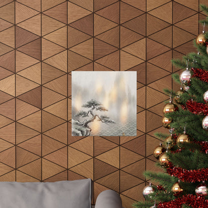 Datsuzoku Pine Tree Wall Art Print - Japandi Japanese Pattern