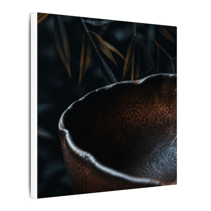 Luxurious Ceramic Bowl Canvas Art - Shadow Zen Dark Japandi