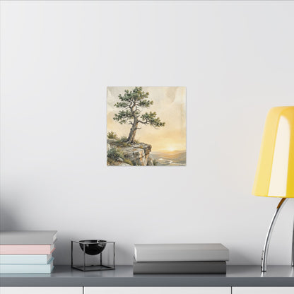 Pine Tree Canvas Art | Summer Japandi Texture Art