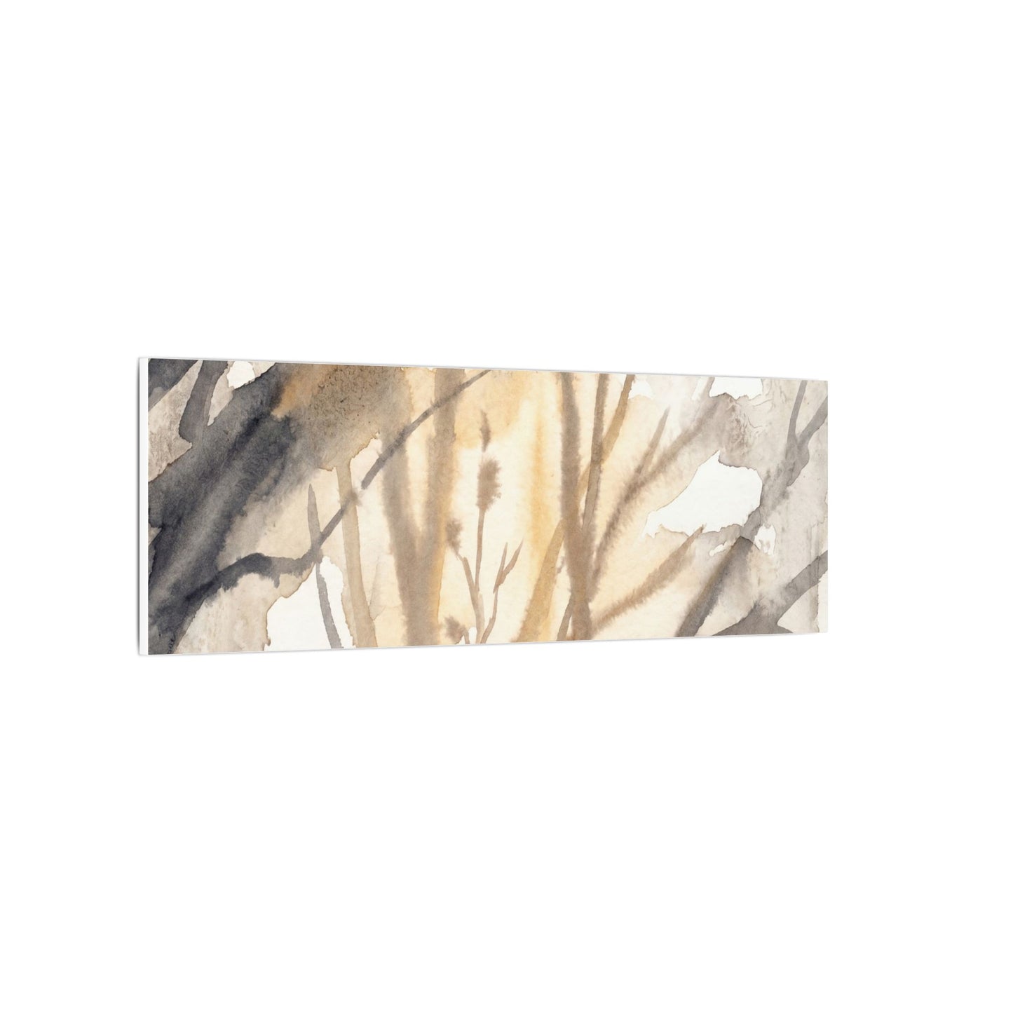 Ma Shadow Play Canvas Art - Japandi Watercolor