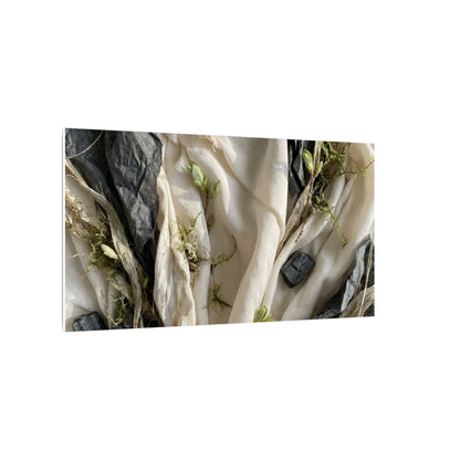 Spring Silk Drape Texture Canvas Art | Warm Decor