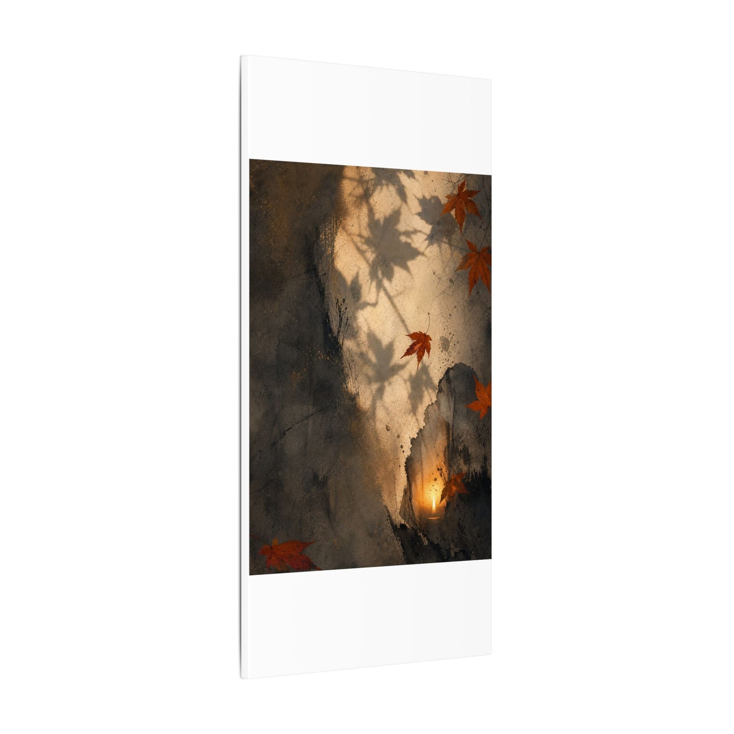 Shadow Play Texture Canvas Art | Neutral Japandi Art