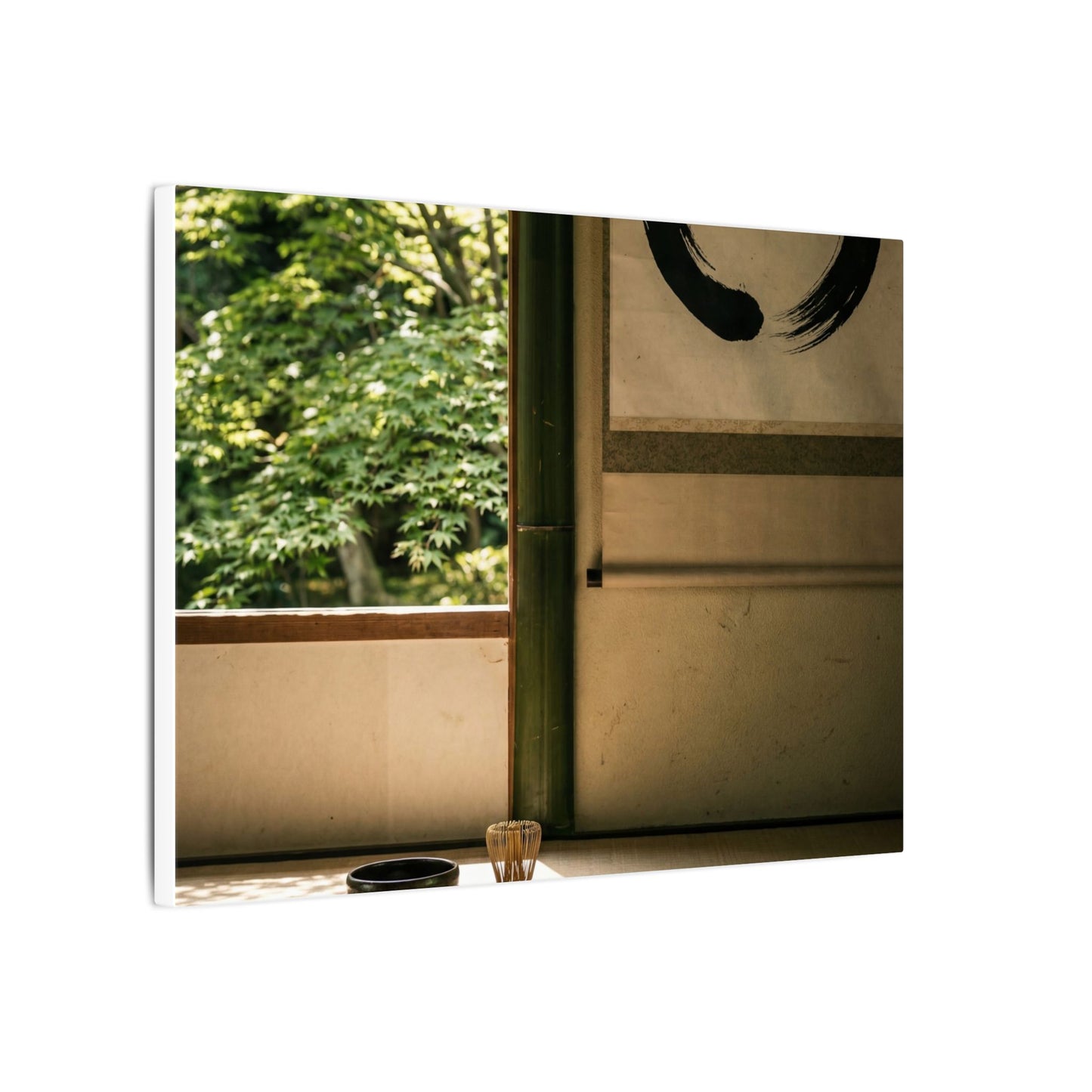 Tea Ceremony Enso Canvas Art | Serene Zen Art