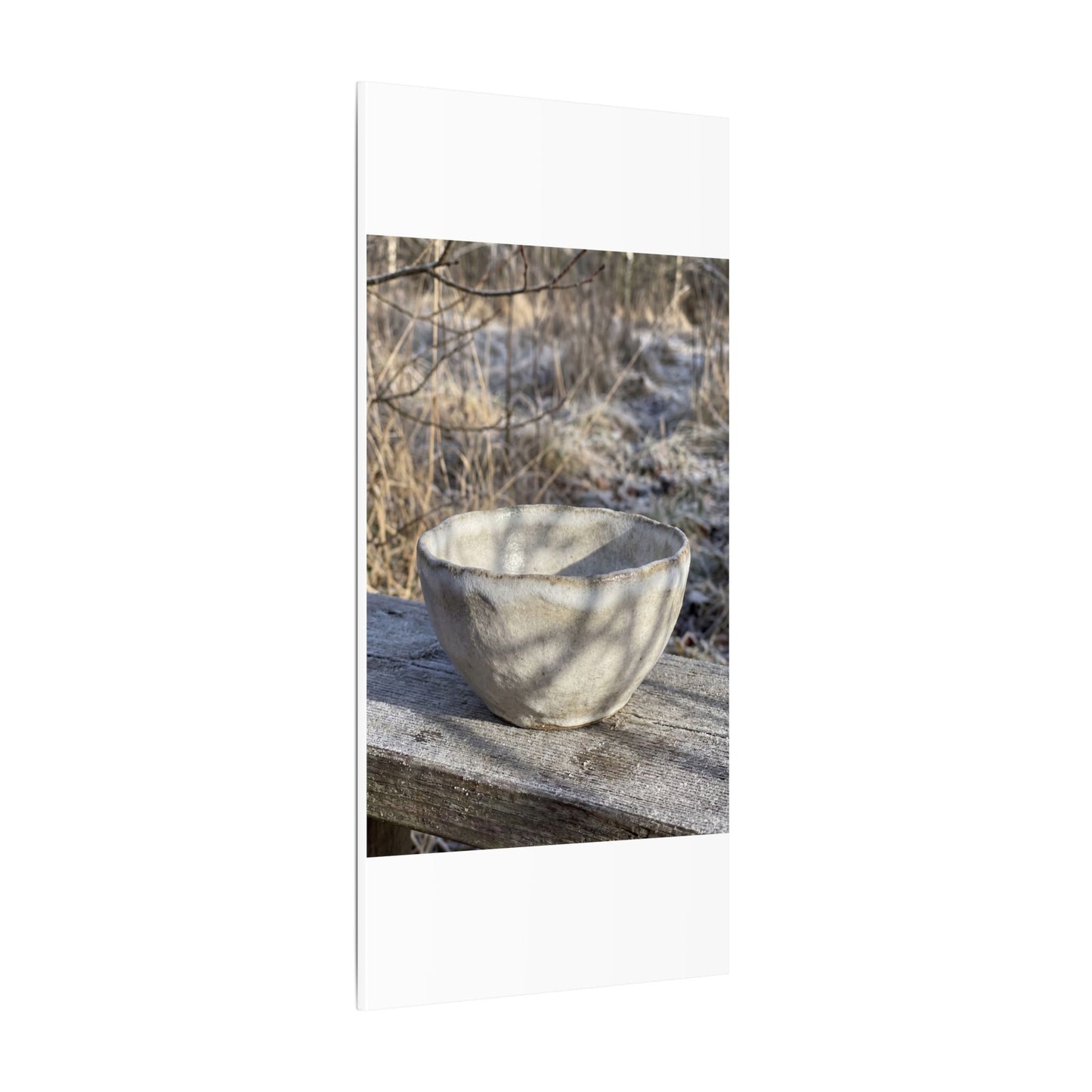Dappled Ceramic Bowl Canvas Art - Japandi Fukinsei