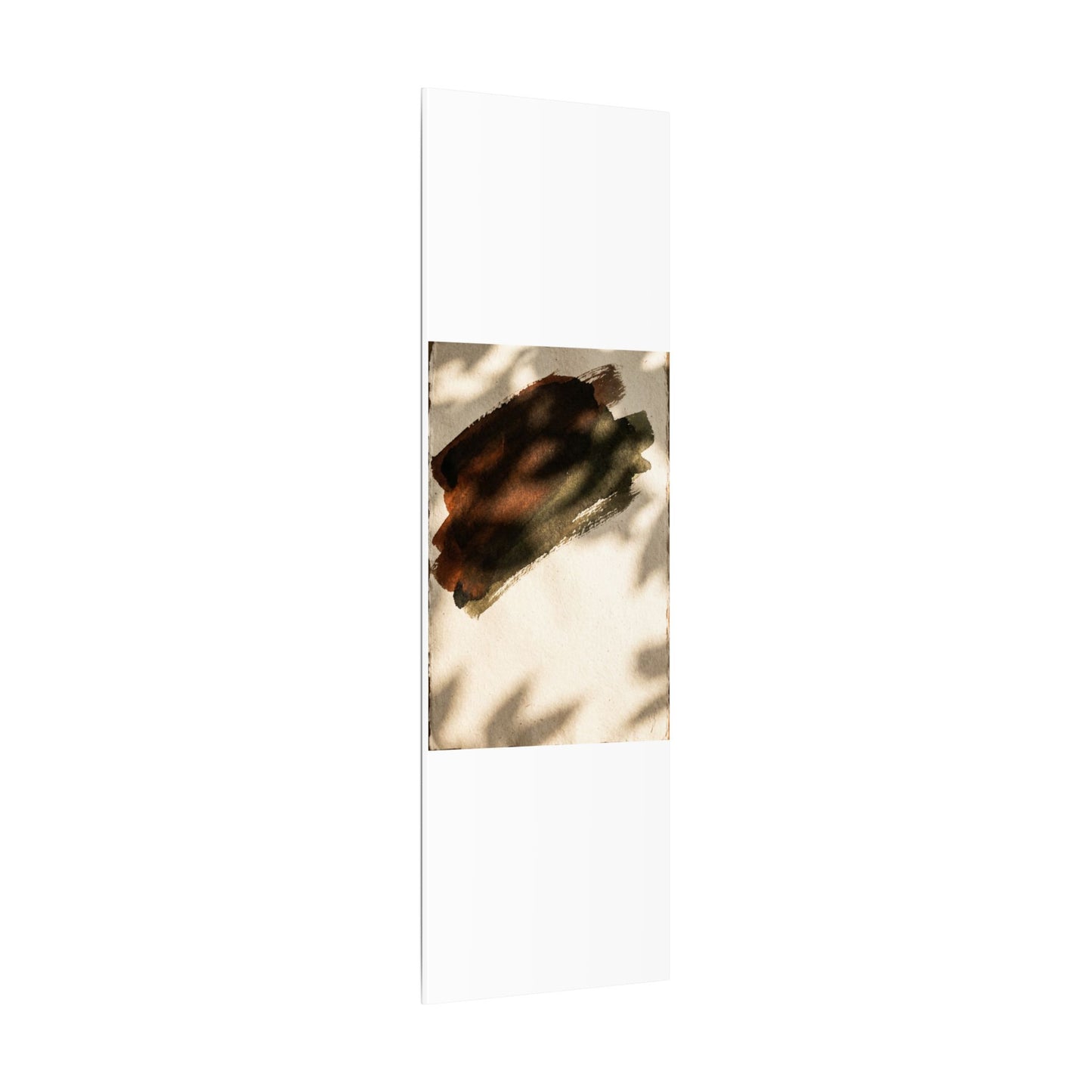 Ink Brushstroke Canvas Art | Summer Dark Japandi Moody Minimal Art