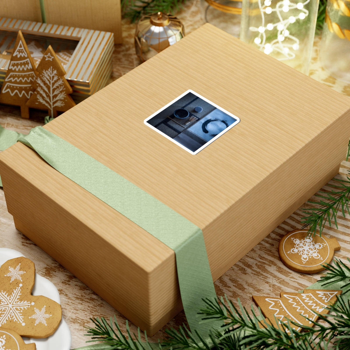 Tea Ceremony Winter Sticker | Zen Calm Design