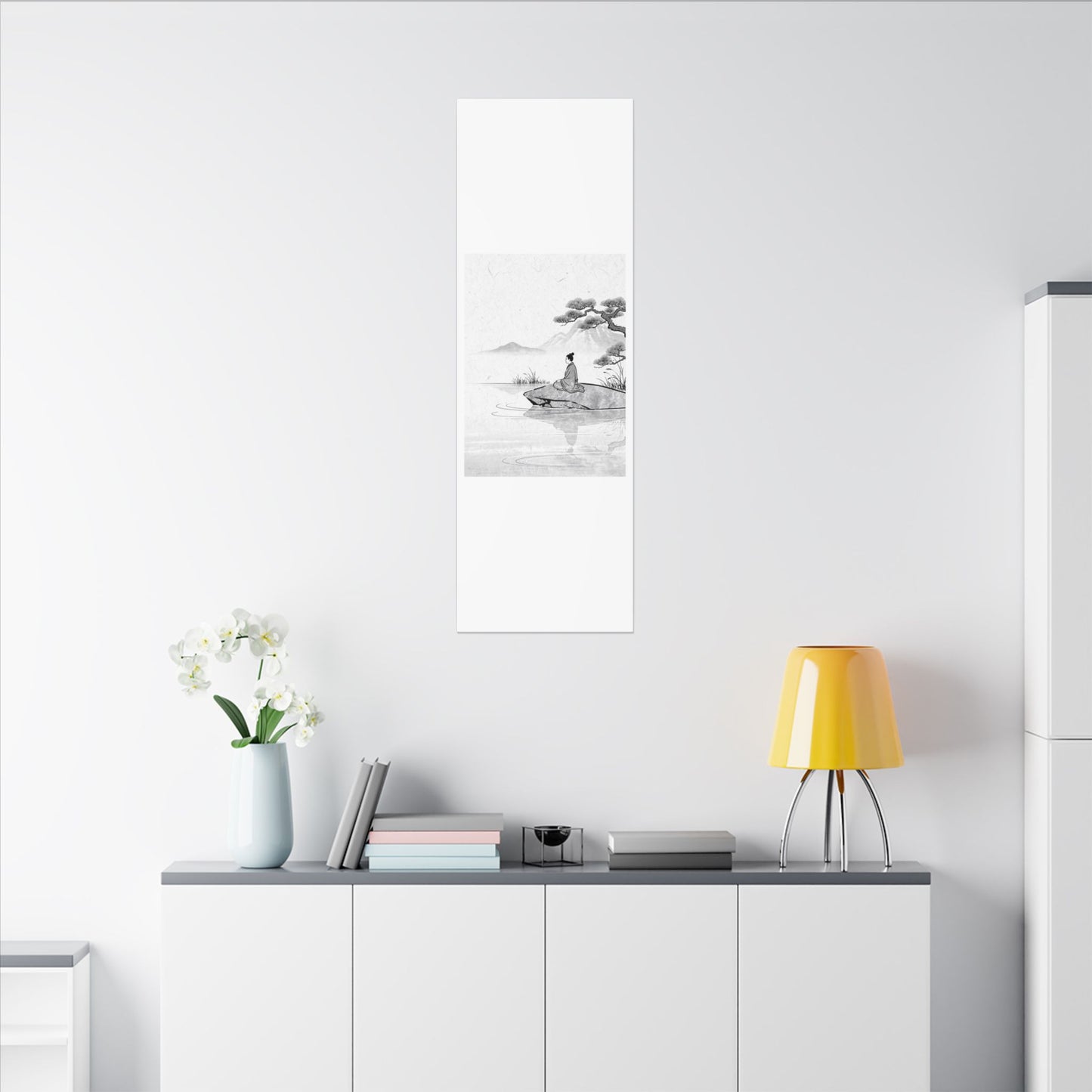 Meditation Harmonious Zen Ukiyo-e Canvas Art