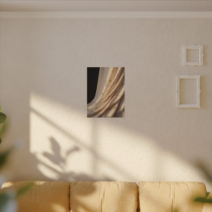 Golden Hour Silk Drape Canvas Art - Kintsugi Fukinsei
