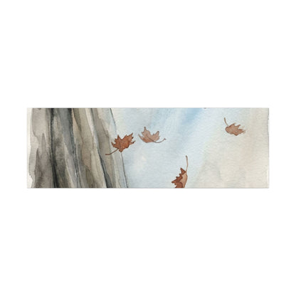 Ma Silk Drape Canvas Art - Japandi Watercolor