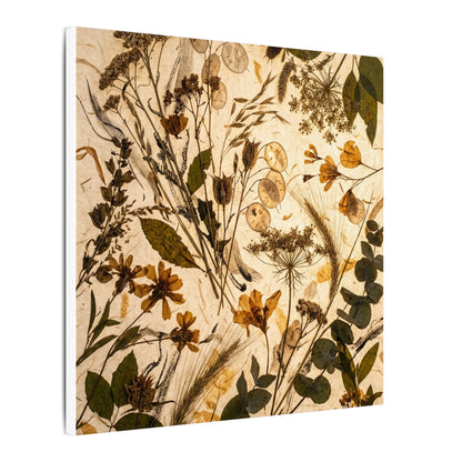 Dried Flowers Summer Canvas Art | Japandi Neutral Design