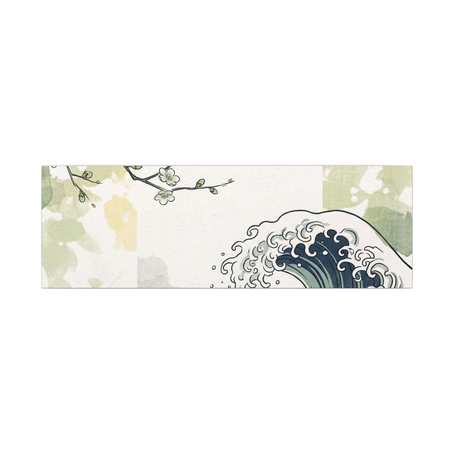 Spring Ocean Wave Ukiyo E Inspired Canvas Art | Serene Decor