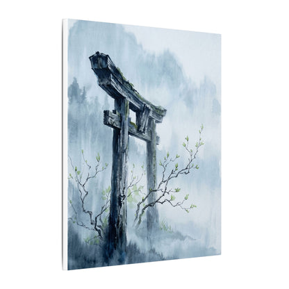 Torii Gate Canvas Art | Spring Zen Sumi E Art