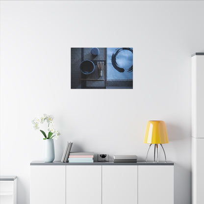 Tea Ceremony Enso Canvas Art | Calm Zen Art