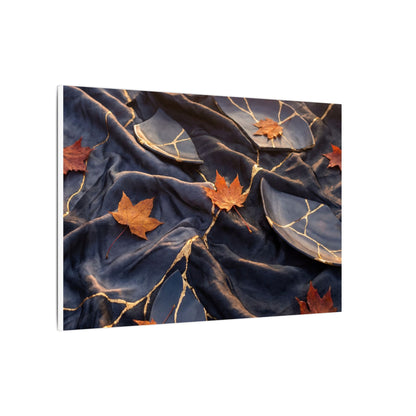 Golden Hour Silk Drape Canvas Art - Kintsugi Shibui