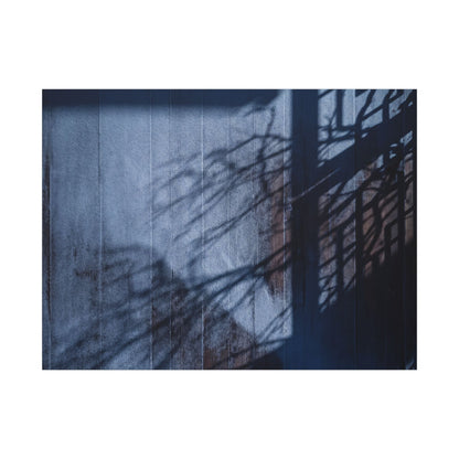 Shadow Play Moody Minimal Canvas Art | Moody Dark Japandi Art