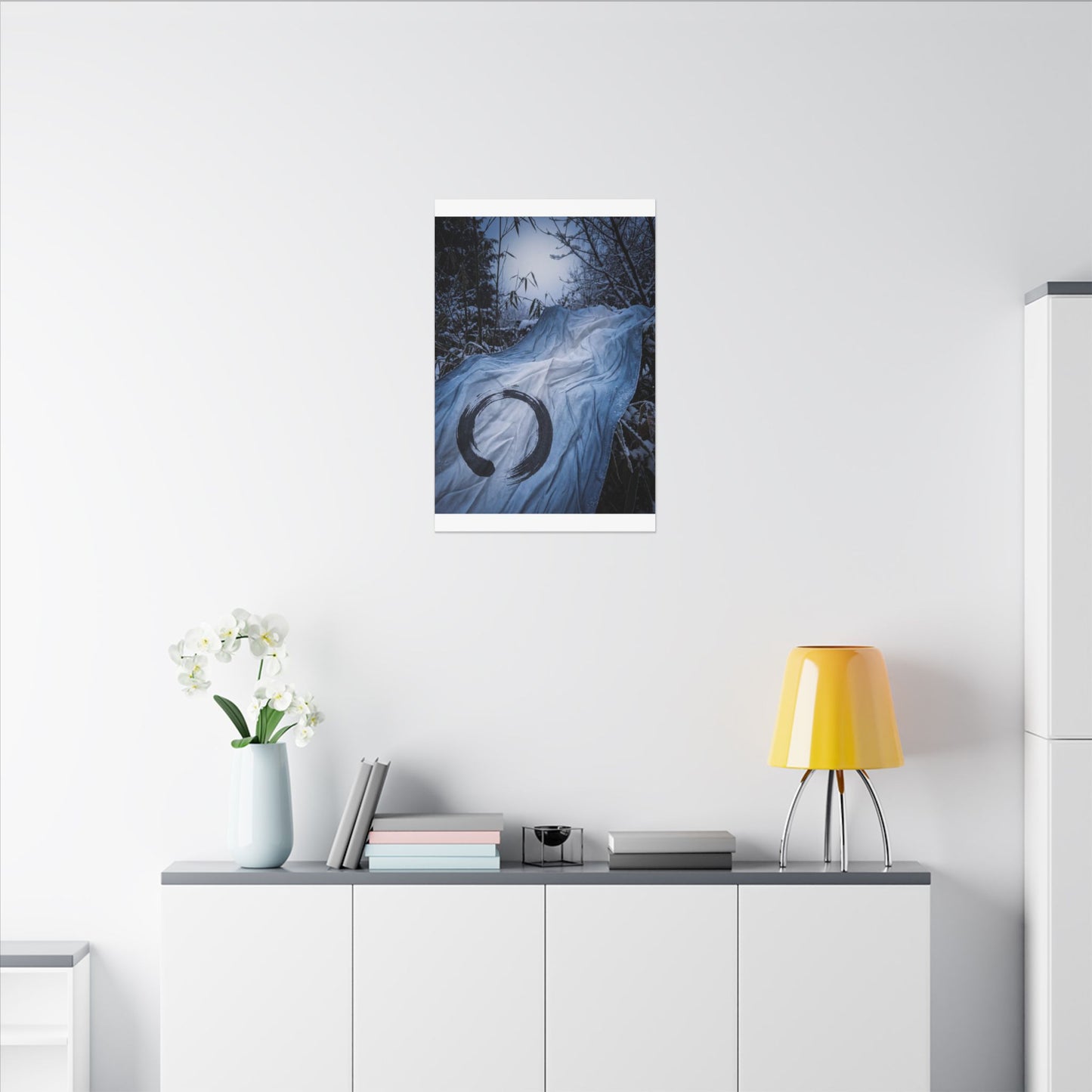 Moonlight Silk Drape Canvas Art - Zen Datsuzoku
