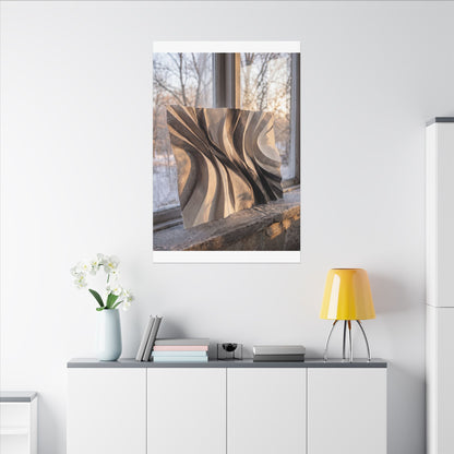 Mono No Aware Paper Fold Canvas Art - Japandi Minimal Line