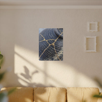 Shibui Water Ripple Canvas Art - Kintsugi Gold Repair