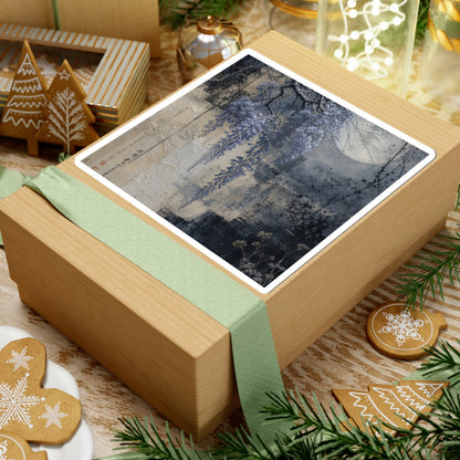 Wisteria Winter Sticker | Japandi Neutral Design