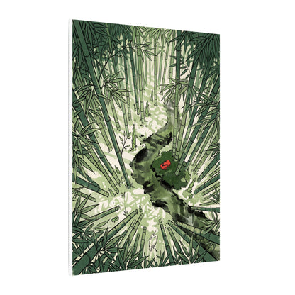 Peaceful Bamboo Grove Canvas Art - Ukiyo E Inspired Zen